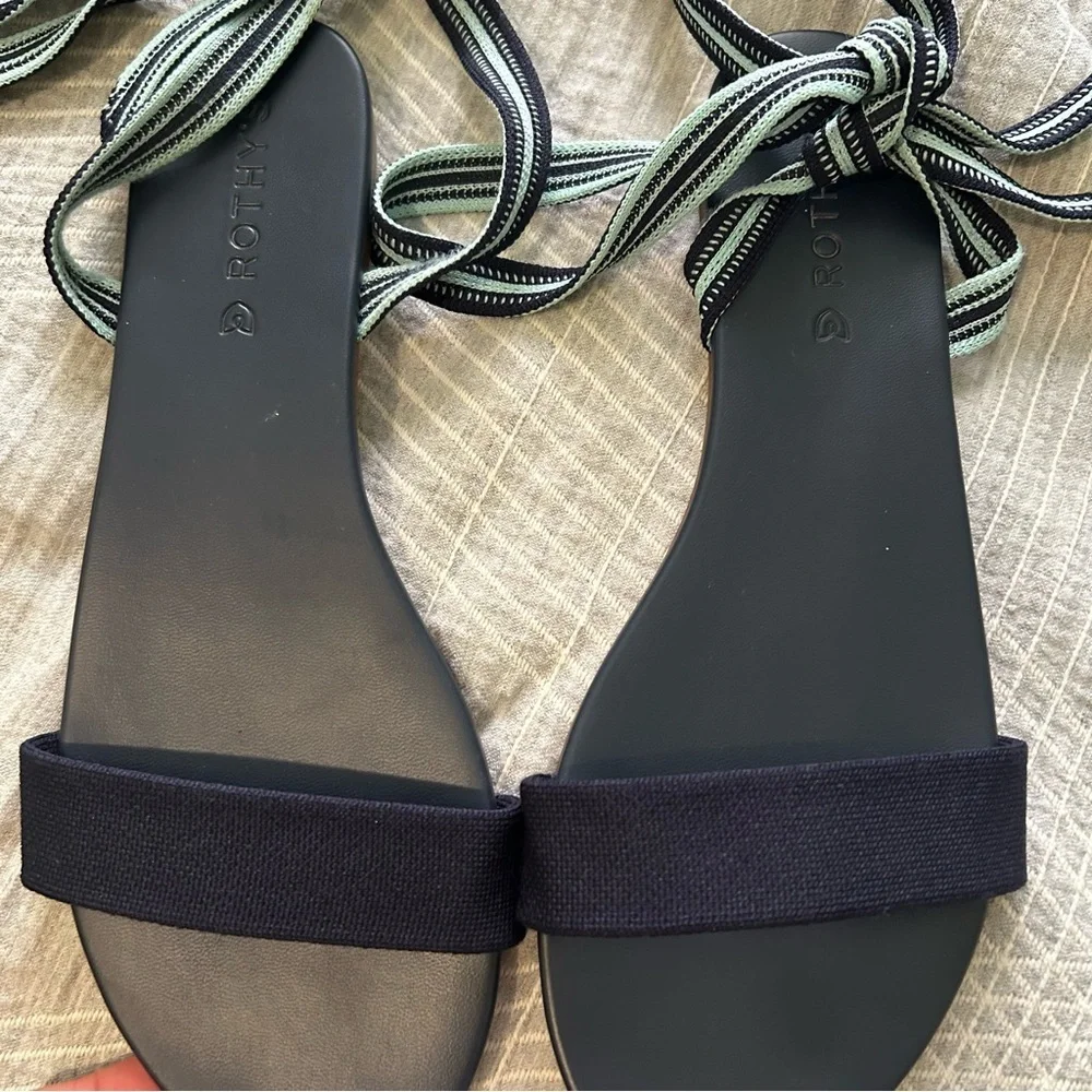 Women's Rothy's 'The Wrap' Sandal size 9.5 Discontinued Model–Collectible) navy - Picture 6 of 13